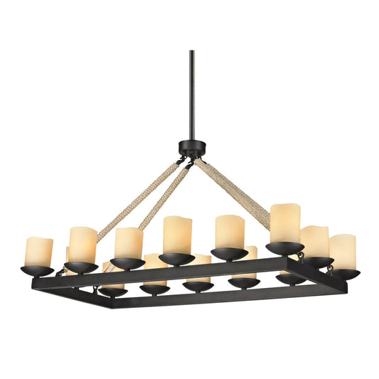 AUR - PEND - 8833 - D14 Rustic 14 - Light Rope Pendant Chandelier - Lighting - Aura Lighting - Azar Group