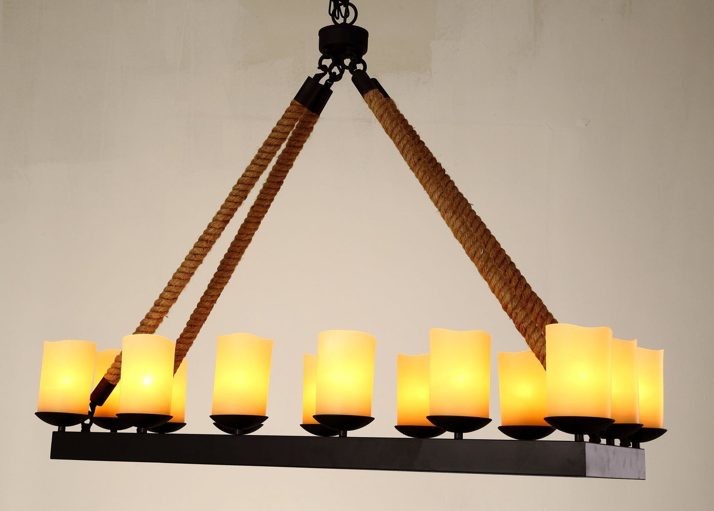 AUR - PEND - 8833 - D14 Rustic 14 - Light Rope Pendant Chandelier - Lighting - Aura Lighting - Azar Group