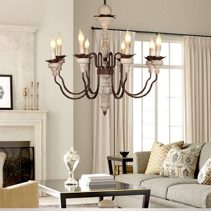 AUR - PEND - SY88034 - 6 Rustic Farmhouse 6 - Light Chandelier - Lighting - Aura Lighting - Azar Group