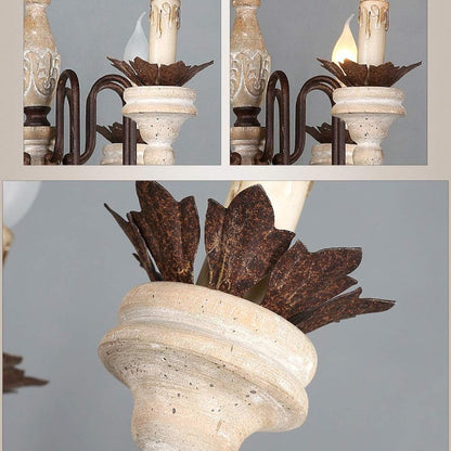 AUR - PEND - SY88034 - 6 Rustic Farmhouse 6 - Light Chandelier - Lighting - Aura Lighting - Azar Group