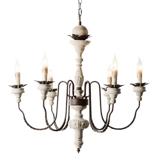 AUR - PEND - SY88034 - 6 Rustic Farmhouse 6 - Light Chandelier - Lighting - Aura Lighting - Azar Group