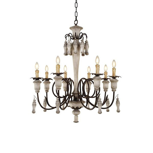 AUR - PEND - SY88090 - 8 Vintage - Inspired 8 - Light Chandelier - Lighting - Aura Lighting - Azar Group