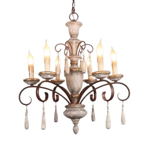 AUR - PEND - SY88121 - 6 Vintage - Inspired 6 - Light Chandelier - Lighting - Aura Lighting - Azar Group