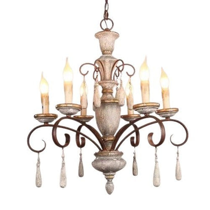 AUR - PEND - SY88121 - 6 Vintage - Inspired 6 - Light Chandelier - Lighting - Aura Lighting - Azar Group
