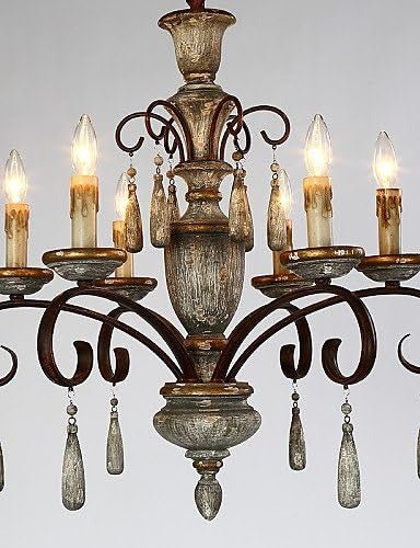 AUR - PEND - SY88121 - 6 Vintage - Inspired 6 - Light Chandelier - Lighting - Aura Lighting - Azar Group