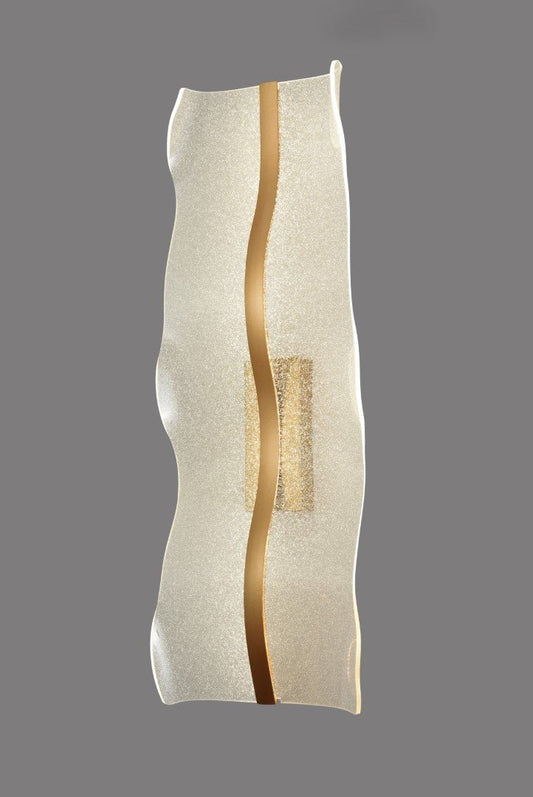 AUR - W215 - 800 - 18W - GD Modern Wavy Wall Sconce - Lighting - Aura Lighting - Azar Group