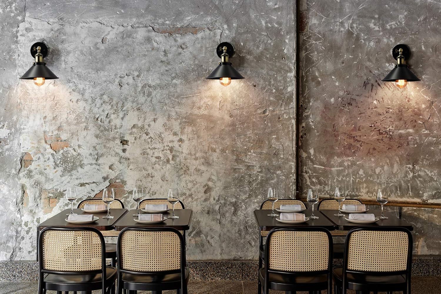 AUR - WL - 6048 - 1W Darleen Black 1 - Light Industrial Wall Sconce - Lighting - Aura Lighting - Azar Group