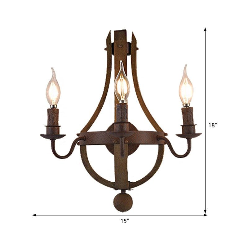 AUR - WL - SY88020 - W3 Rustic Wine Barrel Stave Wall Sconce - Lighting - Aura Lighting - Azar Group