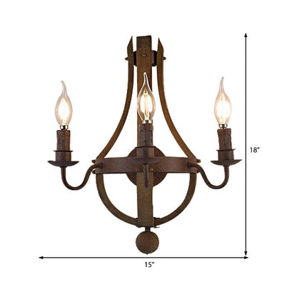 AUR - WL - SY88020 - W3 Rustic Wine Barrel Stave Wall Sconce - Lighting - Aura Lighting - Azar Group