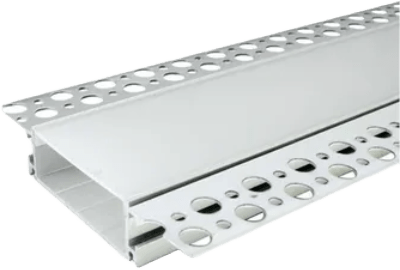 Aura Aluminum Silver Profile 30×10mm Trimless with Milky Cover - Aura Lighting - Azar Group