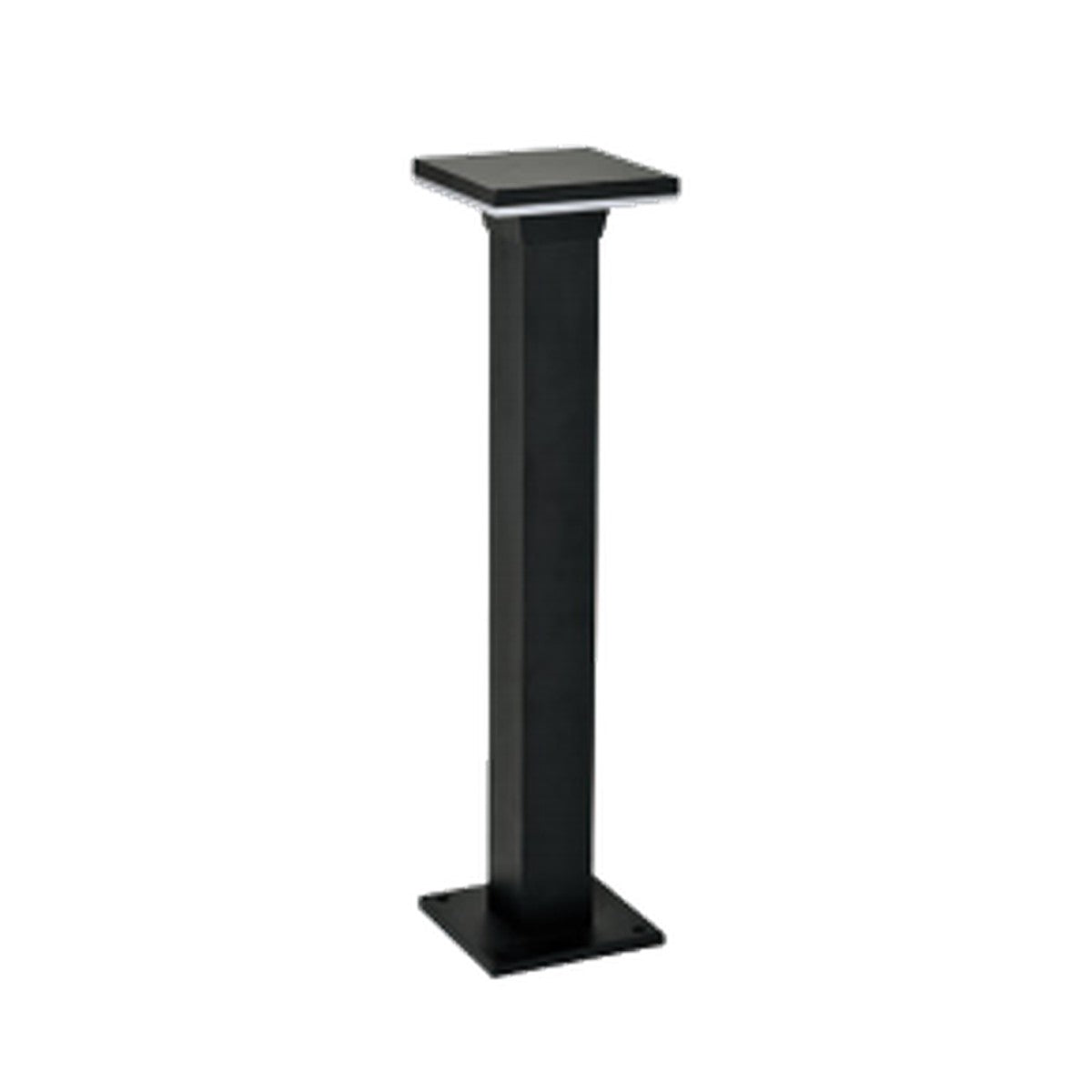 AURA Garden Bollard Light – Square, Dark Grey, 80 cm (12W, Natural White 4000K)