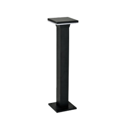 AURA Garden Bollard Light – Square, Dark Grey, 80 cm (12W, Natural White 4000K)