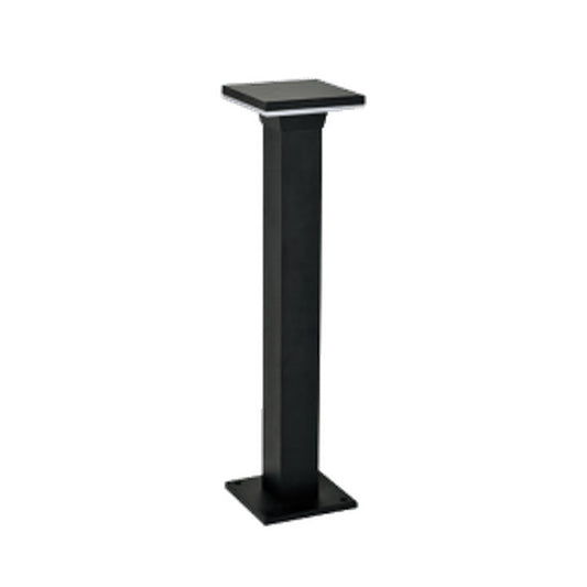 AURA Garden Bollard Light – Square, Dark Grey, 80 cm (12W, Natural White 4000K)