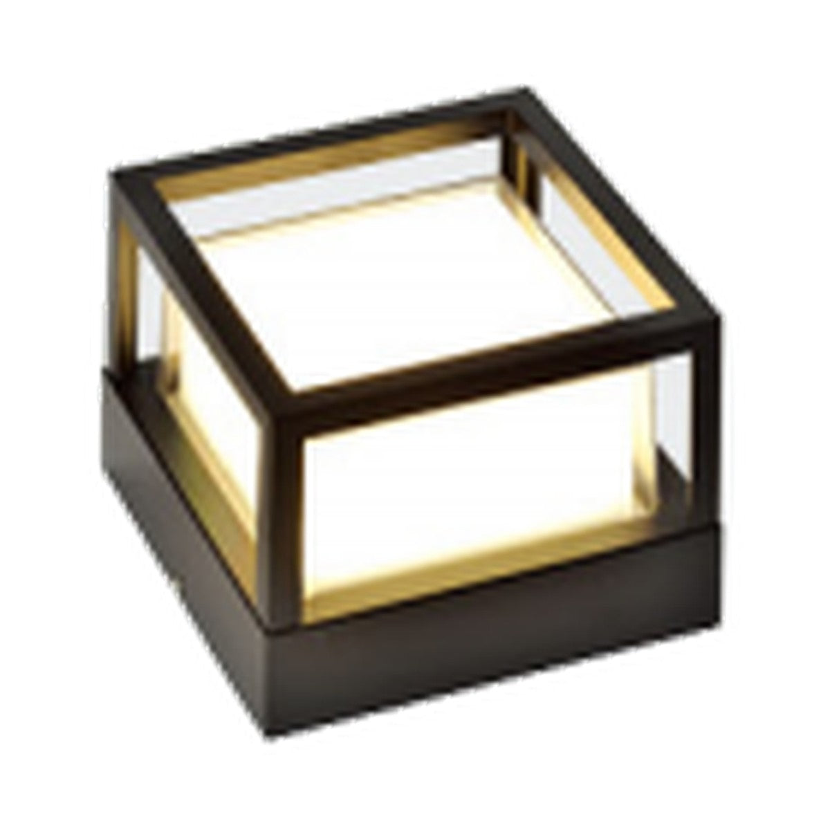 AURA Cube Pillar Light – Black, 16 cm (Natural White 4000K)