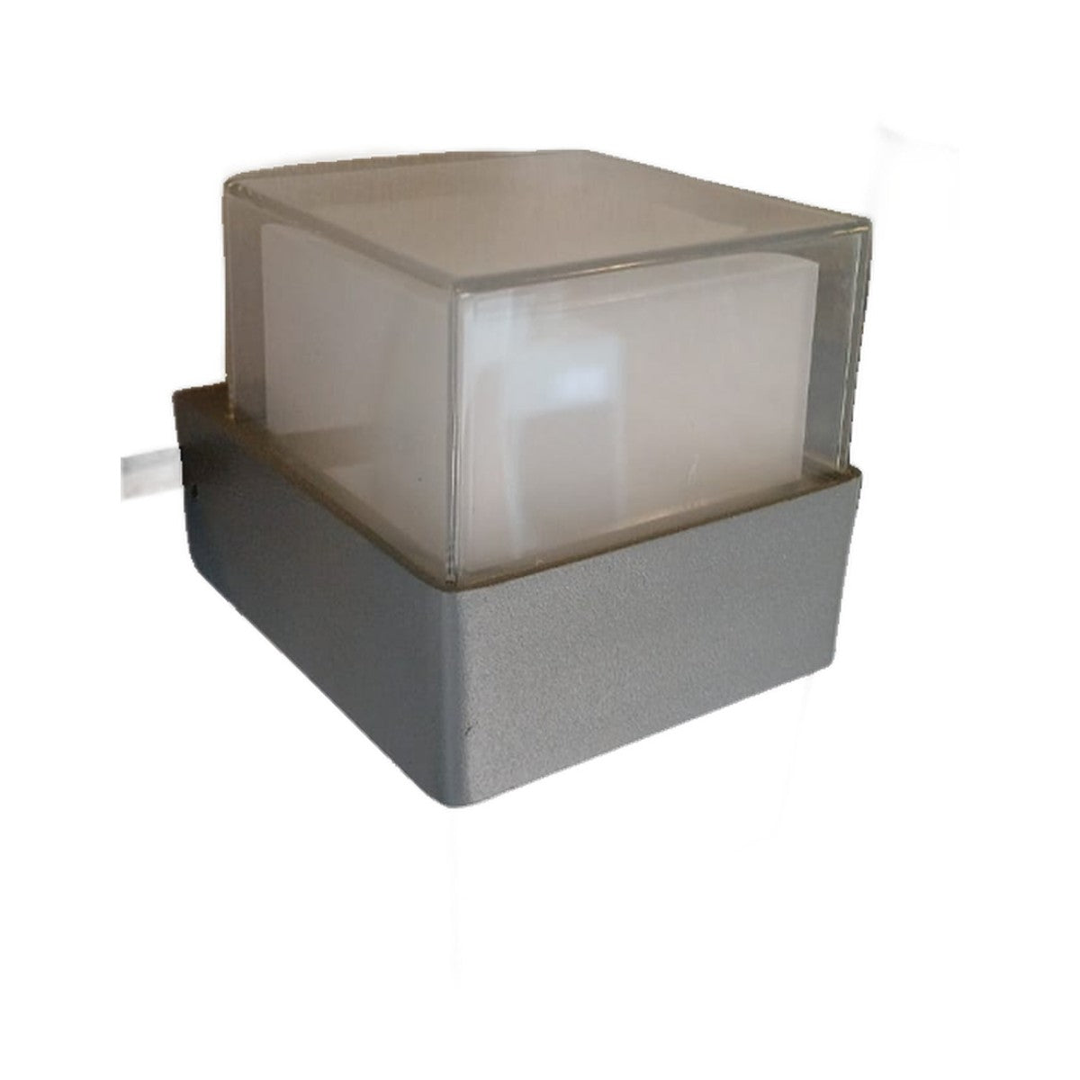 AURA Outdoor Square Wall Lantern – Dark Grey (10W)