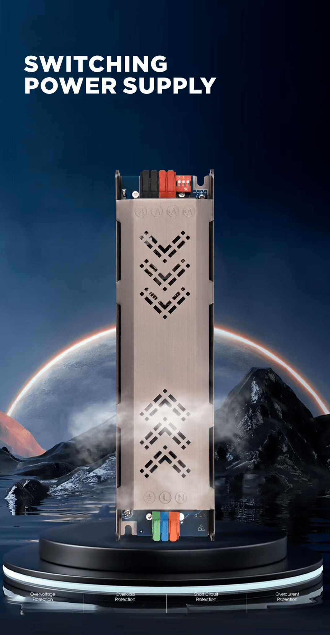 Aura LED Driver 220V to 24V (100W / 200W / 300W / 400W, Dimmable, Soft Start, Dual Output) - Aura Lighting - Azar Group