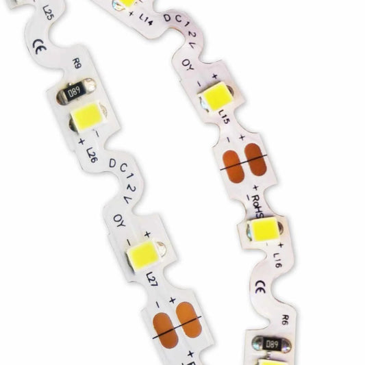 Aura LED Strip 2835 12V 120L 6MM 8W Horizontal Bend (5M/Roll, 3CM Cut, Dimmable) - Aura Lighting - Azar Group