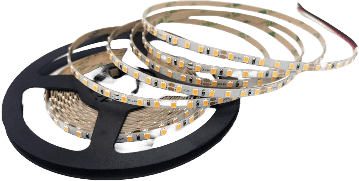 Aura LED Strip 2835 24V 120D 5MM 8W (10M/Roll, 5CM Cut, Dimmable) - Aura Lighting - Azar Group