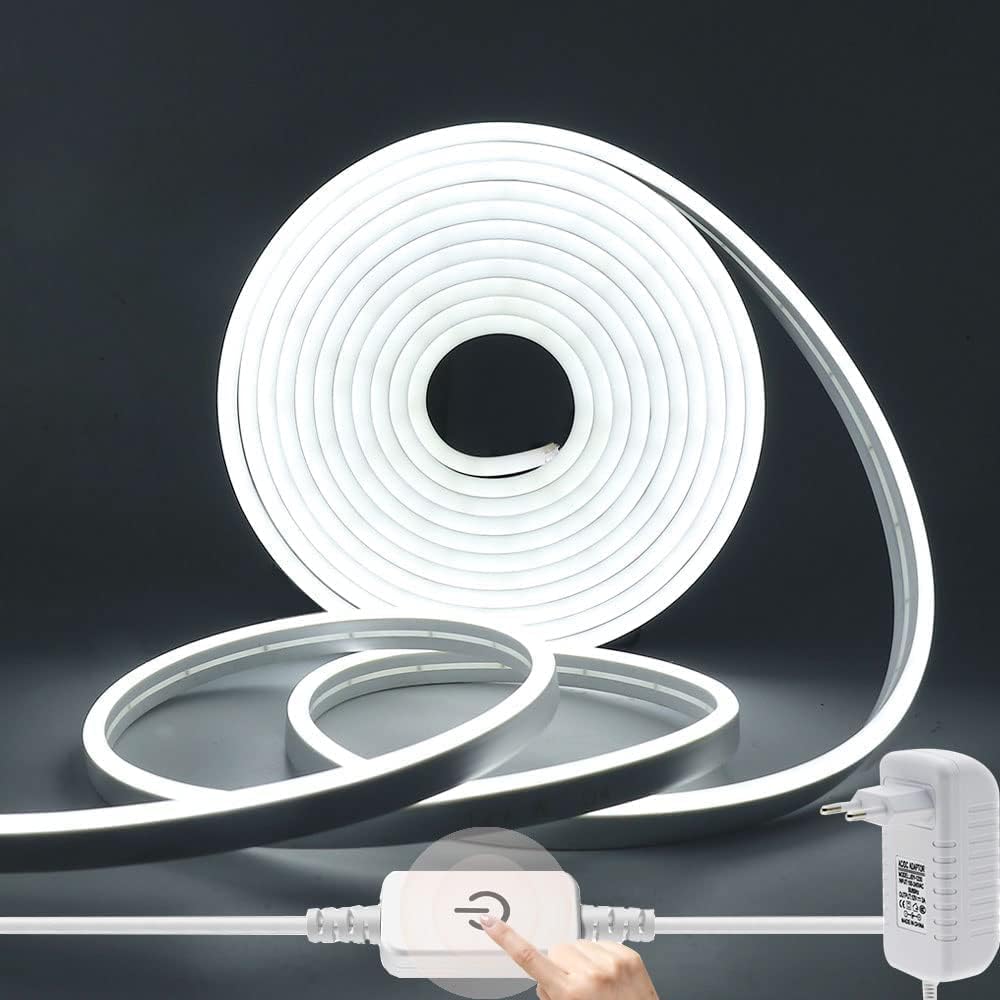 Aura Neon LED Strip with Cover 24V 10W 1212 (5CM Cut, 12MM Width, Dimmable) - Aura Lighting - Azar Group