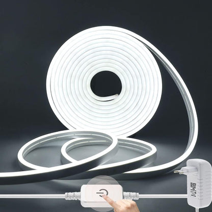 Aura Neon LED Strip with Cover 24V 10W 1212 (5CM Cut, 12MM Width, Dimmable) - Aura Lighting - Azar Group