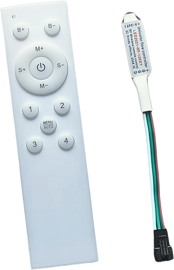 Aura Remote Control Dimmer & Controller for 24V CCT Running Water LED Strip (120L, 8MM) - Aura Lighting - Azar Group