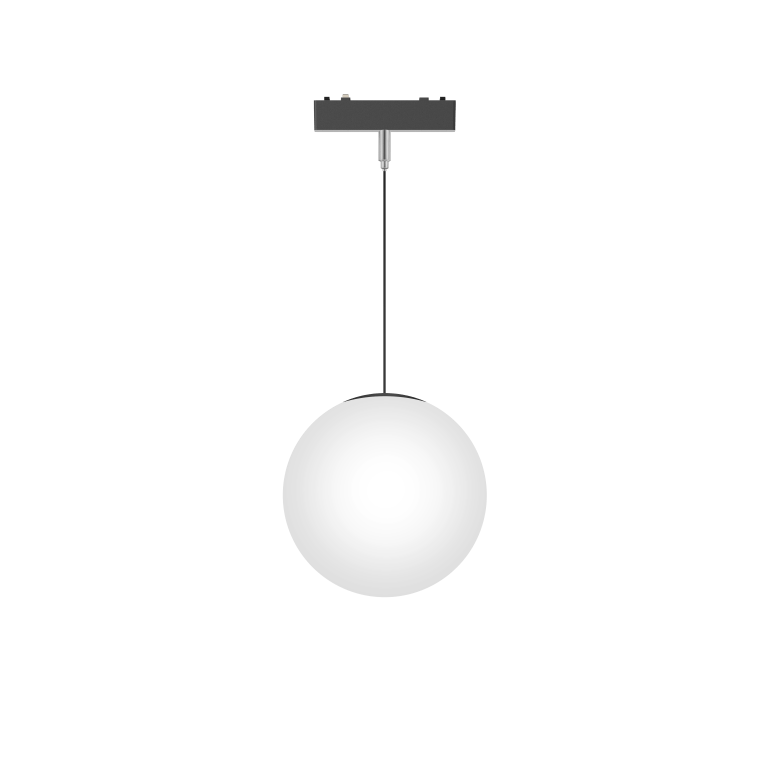 Ball Pandent Light Black 4000K DC48V 320° 9W D150*H150mm - Magnetic Track LED Light - Aura Lighting - Azar Group