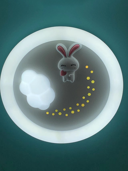 AUR-KID-615 Moonlit Cloud and Bunny Ceiling Light