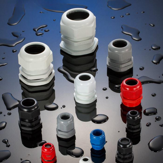 V.E.M. PG7 Plastic Cable Gland – Waterproof IP68, Nylon 6.6 (White/Black) V.E.M.