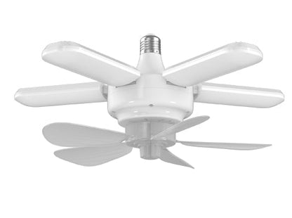 Ceiling Fan Light 60W E27 6000LM 3CCT 3000K/4500K/6500K with 4 Adjustable Panels - LED Lights & Lighting - Aura Lighting - Azar Group