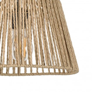 AURA Woven Paper Rope Bell Pendant Light - 23cm Aura Lighting