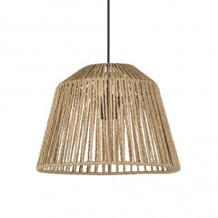 AURA Woven Paper Rope Bell Pendant Light - 23cm Aura Lighting