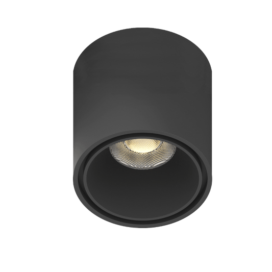 Circular Spotlights Black 4000K DC48V 24° 6W D62xH62 - Magnetic Track LED Light - Aura Lighting - Azar Group