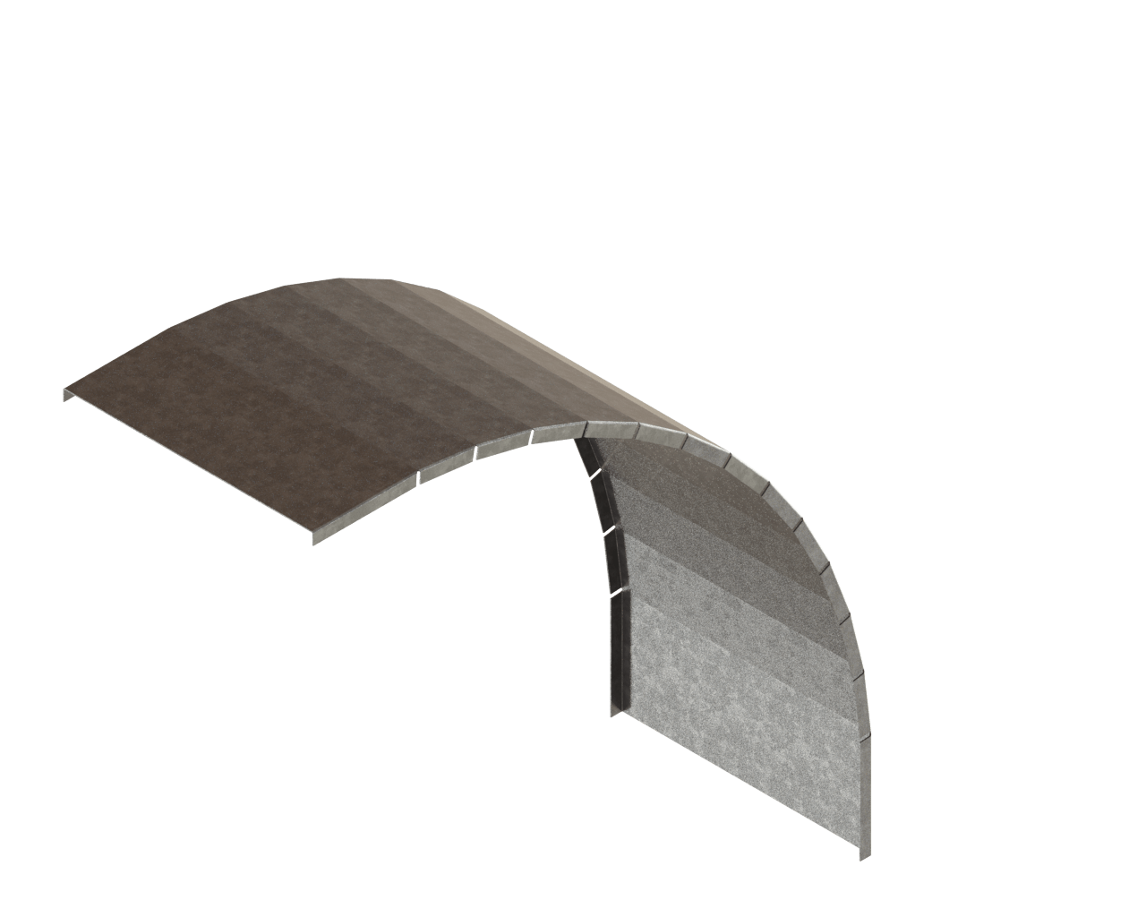 Cover for Vertical Outside Bend of Cable Tray W:600MM T:1.5MM Pre - Galvanized - IPOS - Azar Group