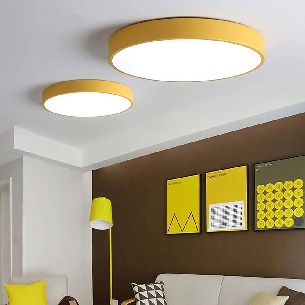 Yellow Green Macaron LED 50CM 100W Ceiling Light 4000K