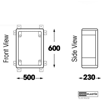PC BOARD 500X600X220 – Euro Plastik