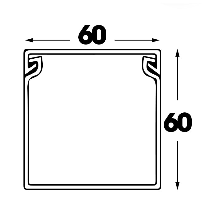 PVC Trunking 60×60 – Euro Plastik