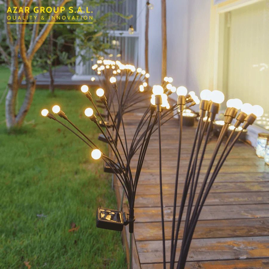 Firefly 8 LED Outdoor Solar Garden Lights - Summer Lighting Collection - Aura Lighting - Azar Group