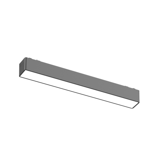 Flood Light 12F Black 4000K DC48V 150° 10W L230*W26*H24mm - Magnetic Track LED Light - Aura Lighting - Azar Group