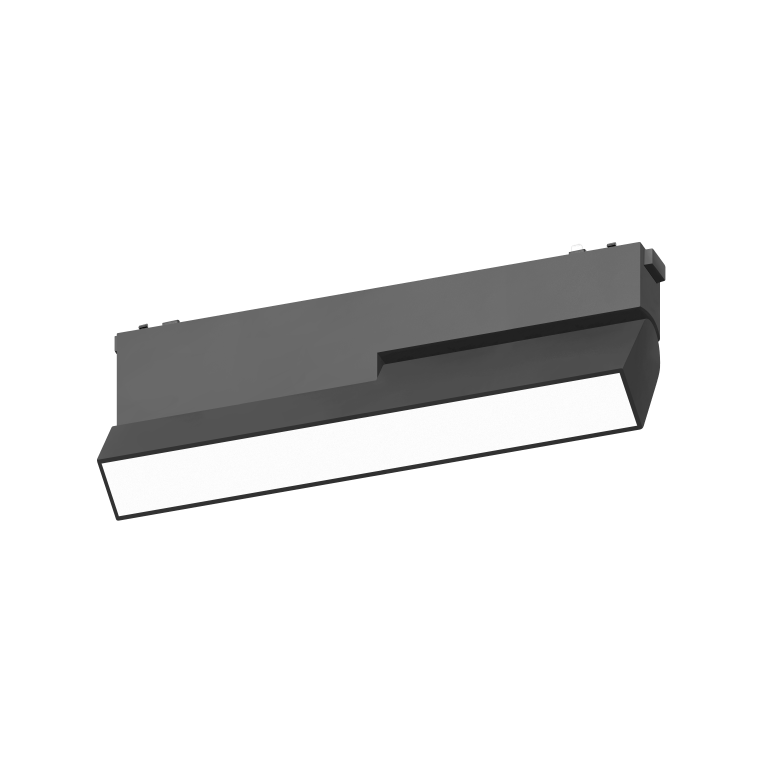 Folding Flood Light 12F Black 4000K DC48V 150° 20W L230*W26*H80mm - Magnetic Track LED Light - Aura Lighting - Azar Group