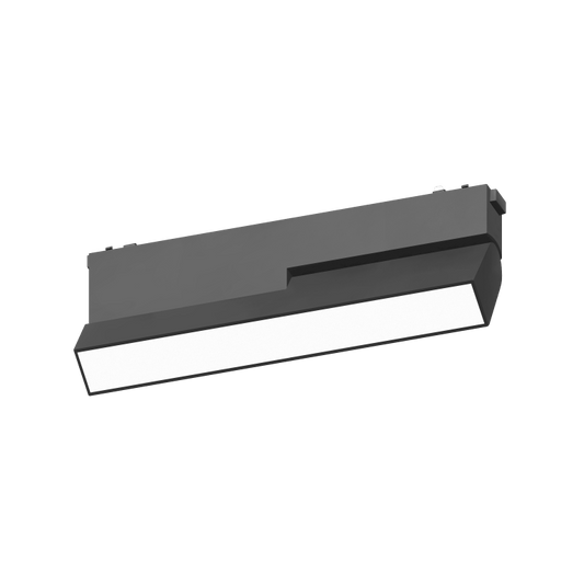 Folding Flood Light 12F Black 4000K DC48V 150° 20W L230*W26*H80mm - Magnetic Track LED Light - Aura Lighting - Azar Group