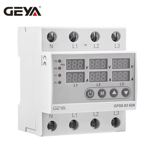 GEYA GPS8 - 03 Voltage / Current Protector Three Phase - GEYA - Azar Group