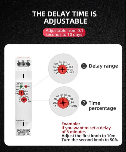 GEYA GRT8 - A1 Single Function Time Relay - GEYA - Azar Group