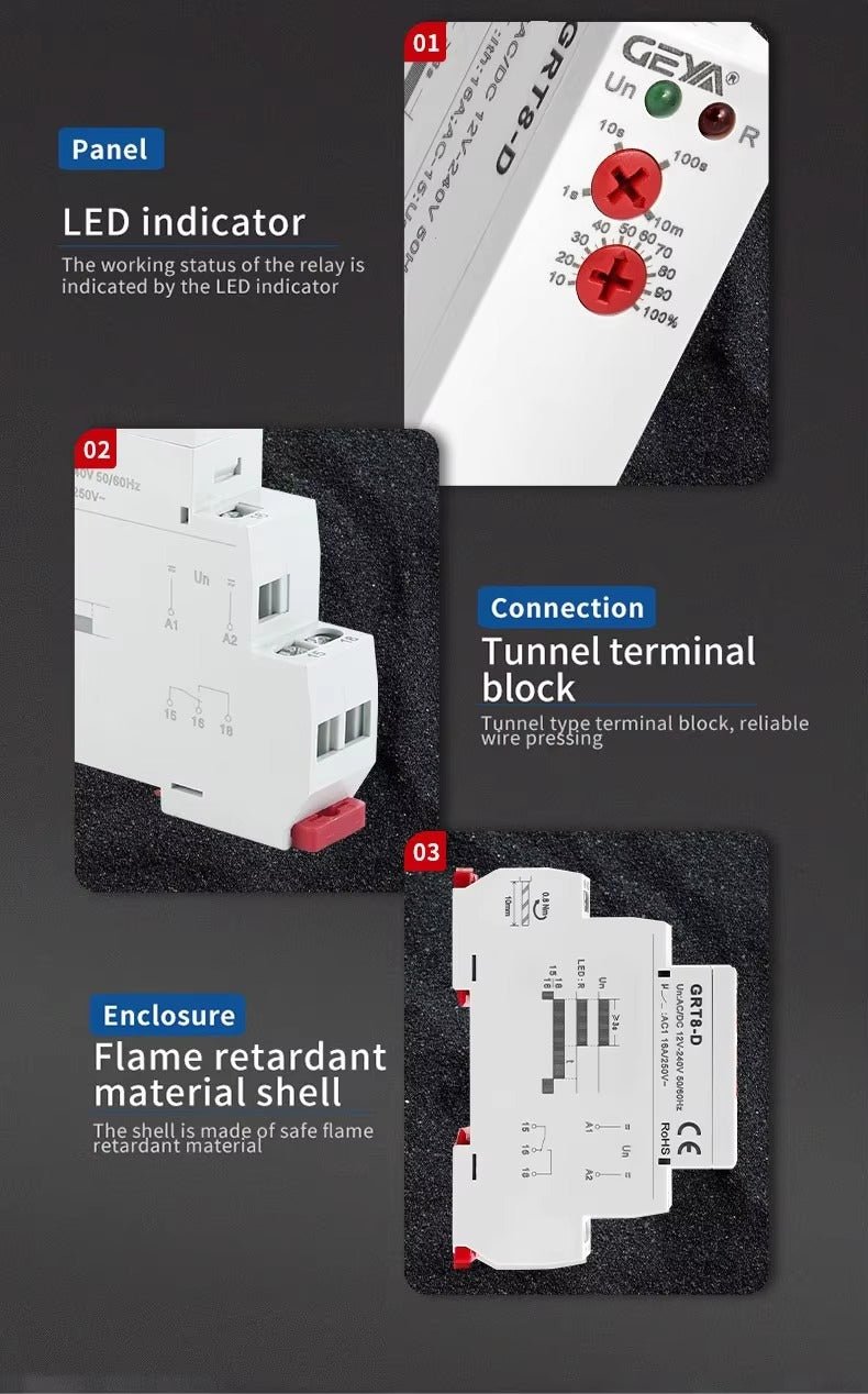 GEYA GRT8 - D Delay OFF Without Supply Voltage - GEYA - Azar Group