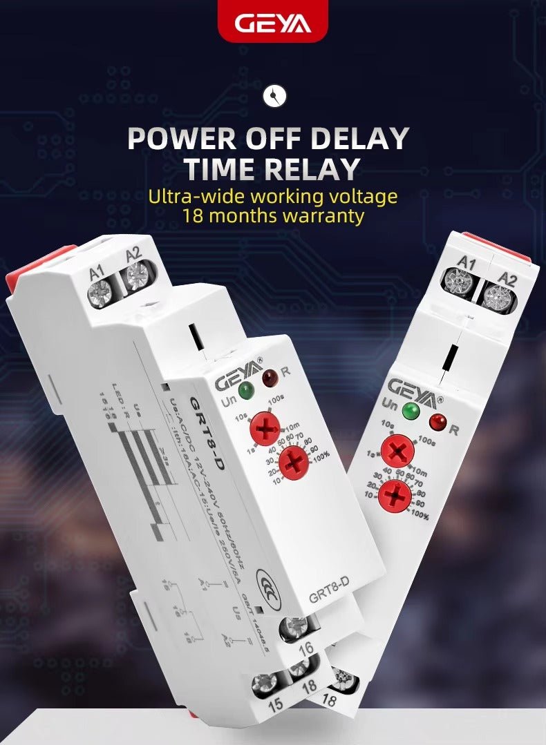 GEYA GRT8 - D Delay OFF Without Supply Voltage - GEYA - Azar Group