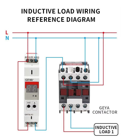 GEYA GRT8 - X1 Multifunctional Digital Display Time Relay - GEYA - Azar Group
