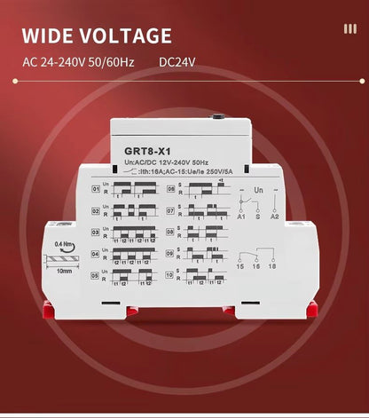 GEYA GRT8 - X1 Multifunctional Digital Display Time Relay - GEYA - Azar Group