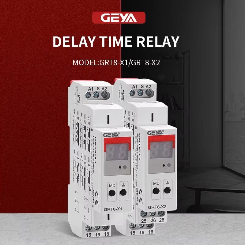 GEYA GRT8 - X1 Multifunctional Digital Display Time Relay - GEYA - Azar Group