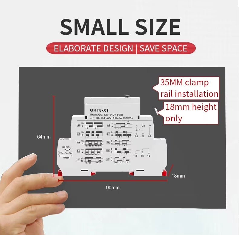 GEYA GRT8 - X1 Multifunctional Digital Display Time Relay - GEYA - Azar Group
