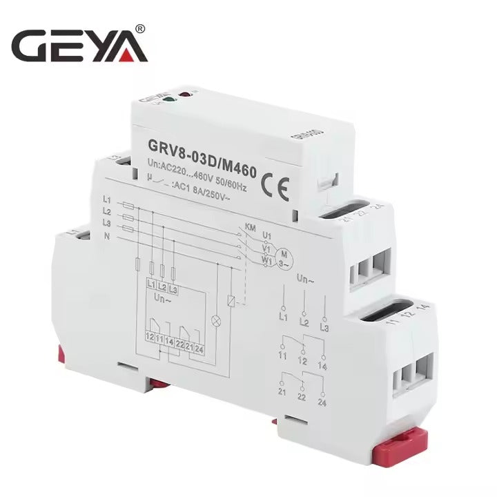 GEYA GRV8 - 03 3 Phase Voltage Relay - GEYA - Azar Group
