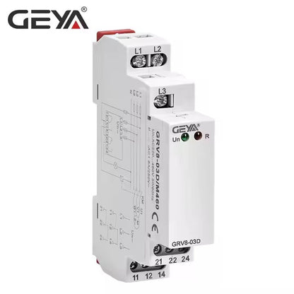 GEYA GRV8 - 03 3 Phase Voltage Relay - GEYA - Azar Group
